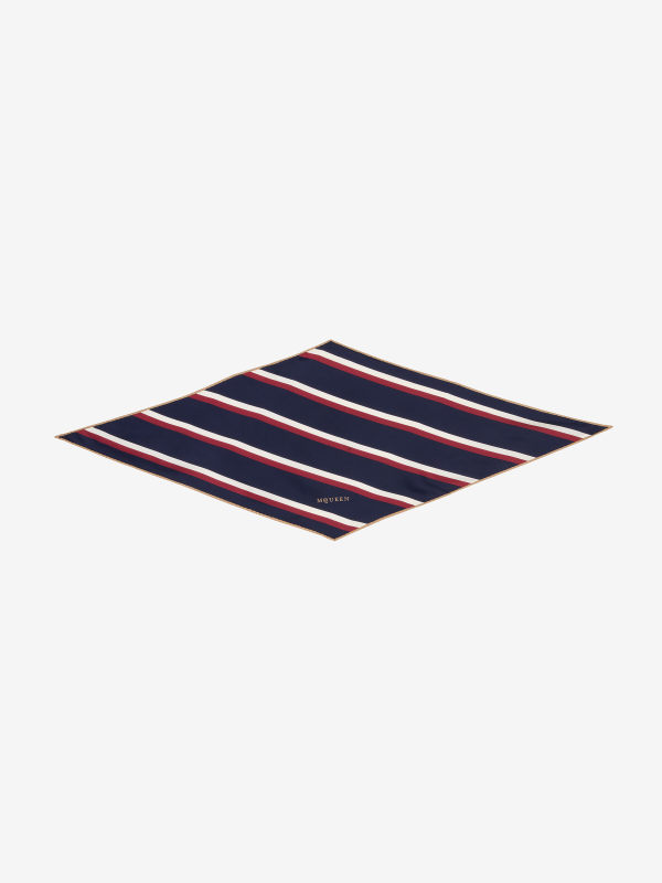ALEXANDER MCQUEEN - College Stripe Losange Scarf - Item 8160413001Q5974